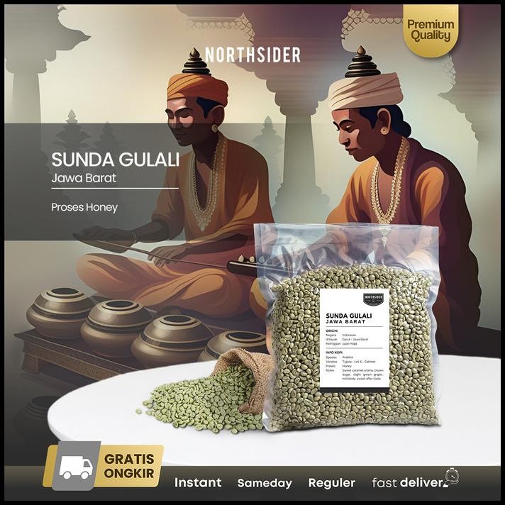 

Green Bean Arabika Taneuh Sunda Gulali Honey - Biji Kopi Mentah