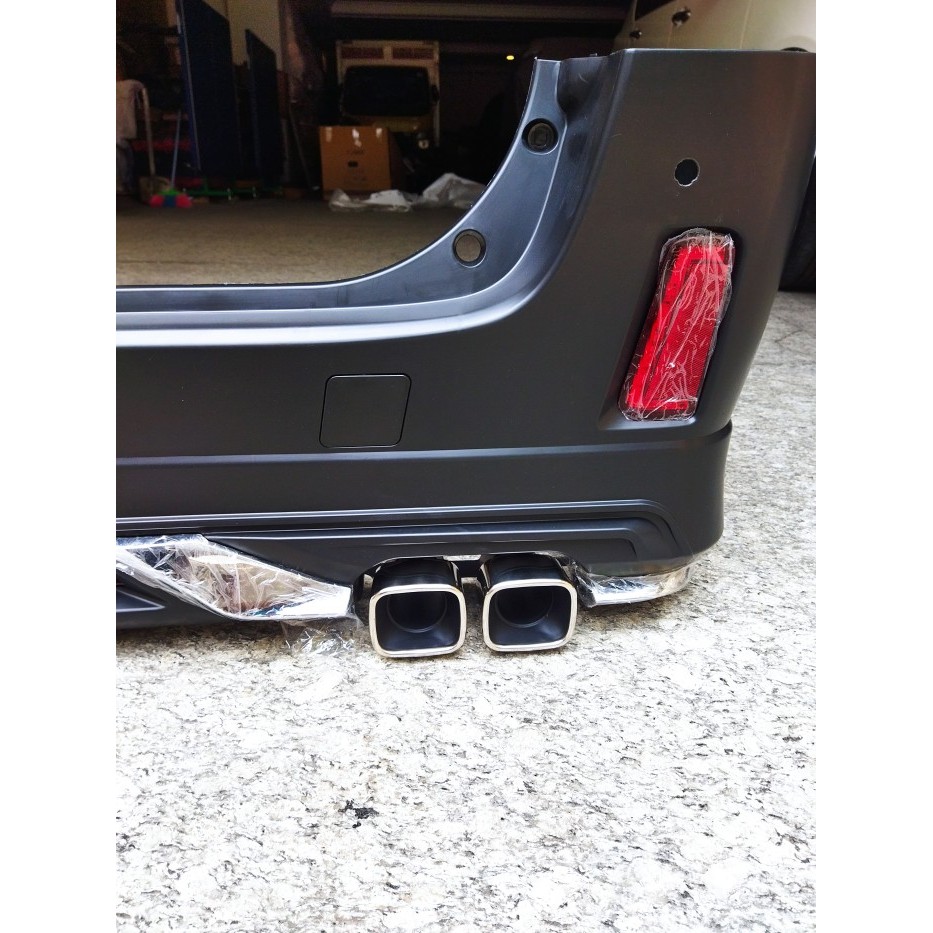bemper belakang alphard vellfire 2009-2014 upgrade modellista