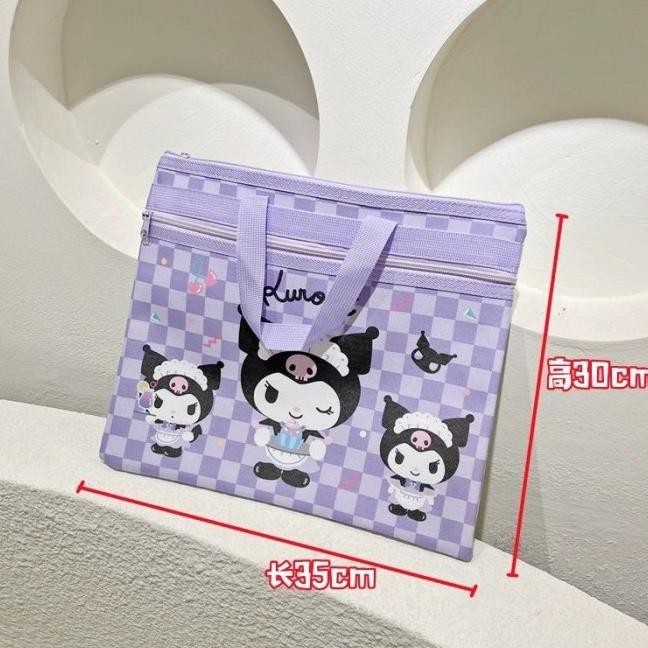 

ATWSHOP. TAS FOLDER ANAK MELODY KUROMI TAS MAP KAIN TAS BUKU LES ANAK TAS SERBAGUNA - TAS DOKUMEN MOTIF KARTUN LUCU