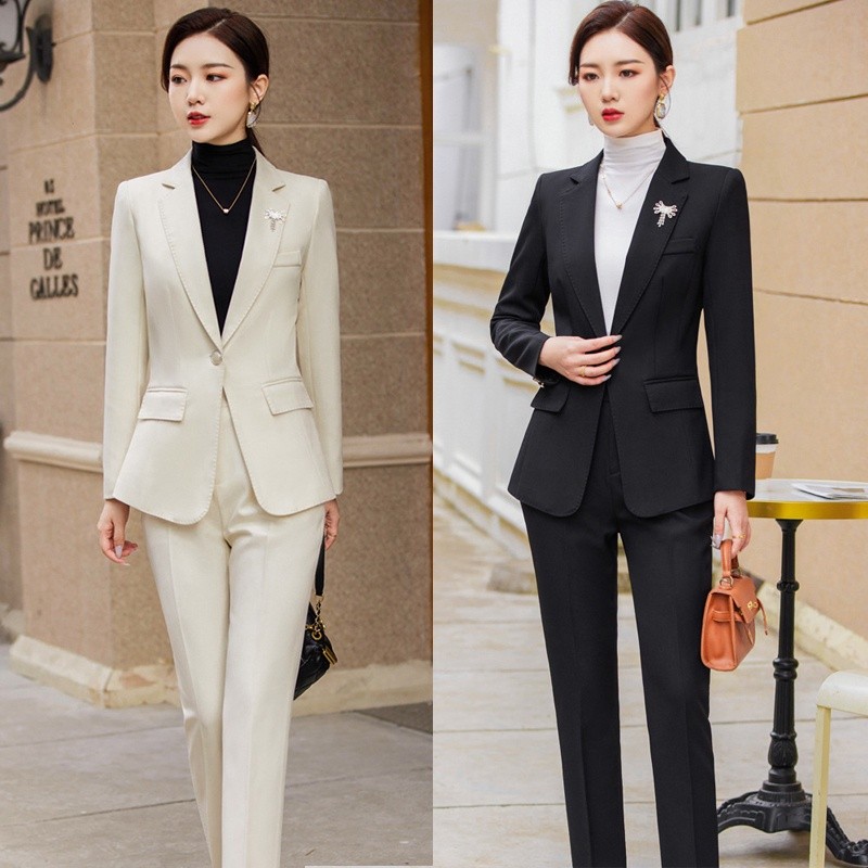 

Stok Tersedia!!! Blazer Wanita Hijau Khaki Aprikot Hitam dan Setelan Celana Pakaian Kerja Bisnis Wanita Kantor Set 2 Potong Jaket dan Celana Lengan Panjang Wanita |882616C3|