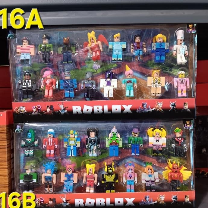 FIGUR SET Action Figure Roblox / Mainan Topper Kue Roblox Set isi 16 Box