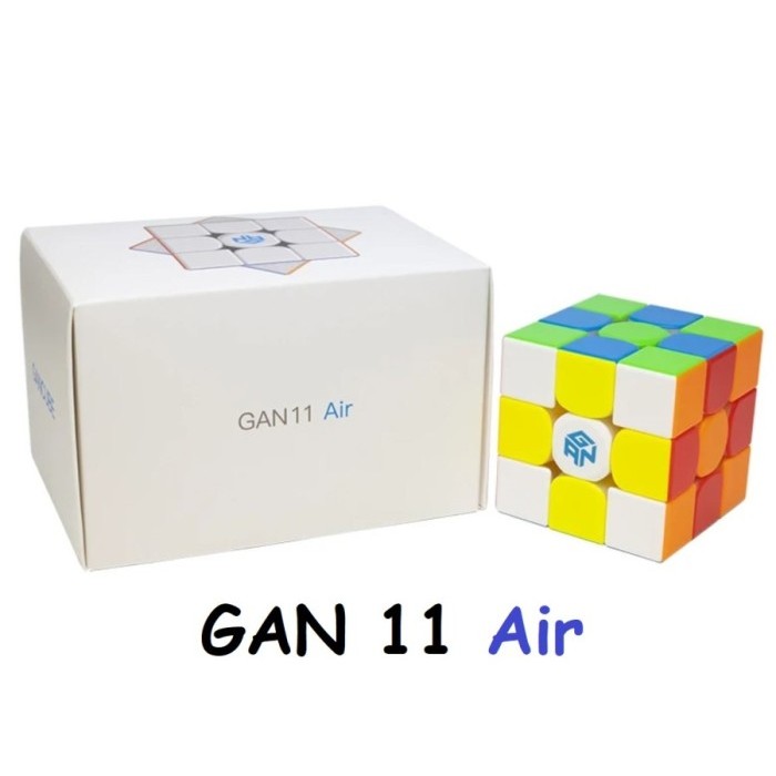 BEBAS ONGKIR - Rubik 3x3 Gan 11 M Magnetic Stickerless 3x3 & Gan 11 Air Non Magnetic