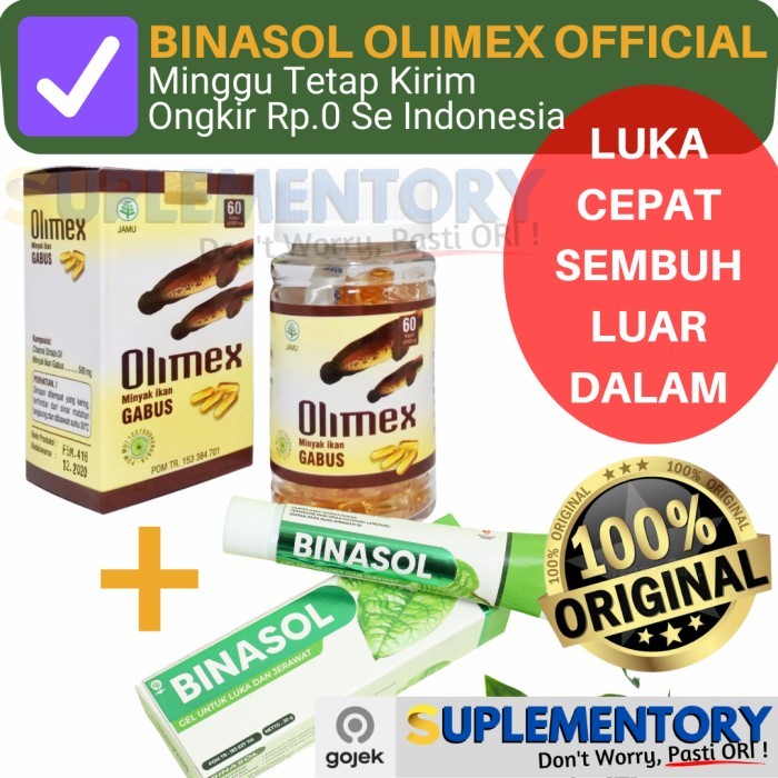 Terbaru Binasol Obat Salep Luka Nanah Infeksi Gatal Gel Herbal Asli Original