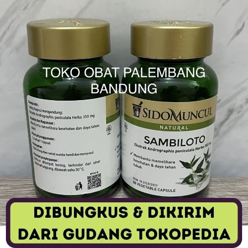 

Promo!! Sidomuncul Sambiloto 50 Kapsul Sido Muncul Andrographis Chuan Xin Lian