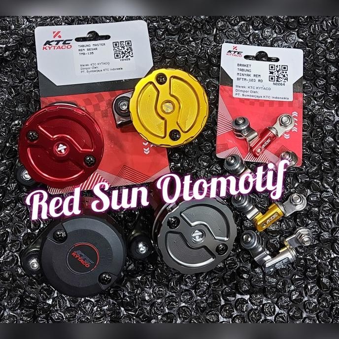 Tabung Minyak rem Ktc Kytaco besar jumbo TMB 135 + Breket CNC Nmax R15