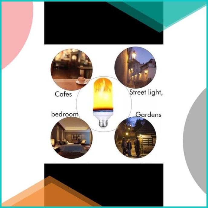 Lampu Led Api 9W Obor Led Bohlam Api Lampu Taman 3 in 1 Obor Api 11OKT