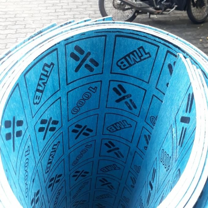 

TOMBO 1000 BIRU 1MM/PACKING KERTAS API GASKET FLANGE SEAL ASBESTOS ORIGINAL DAN TERPERCAYA