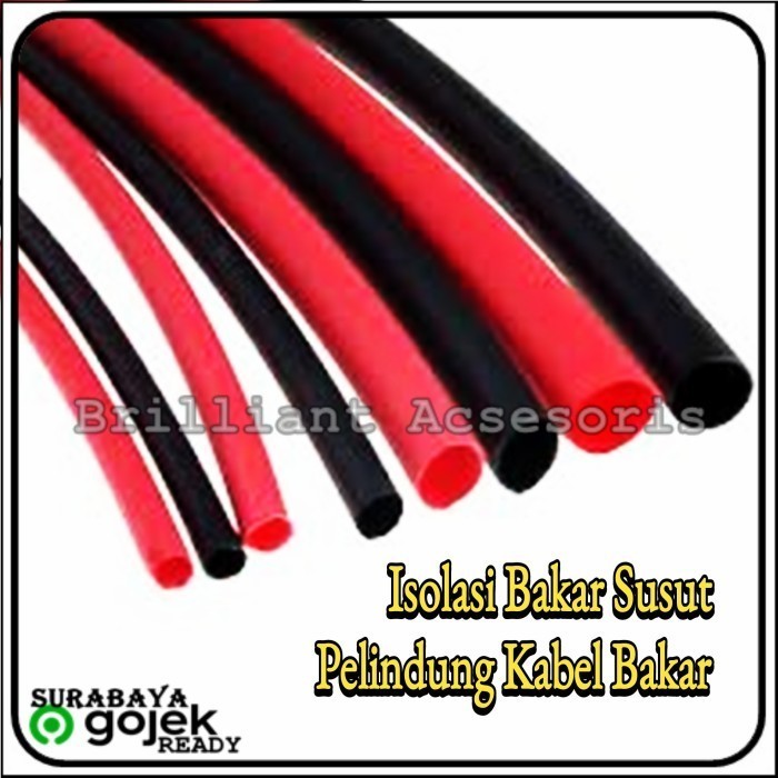 Isolasi Bakar Susut - 6mm - Selang Bakar Pelindung Kabel