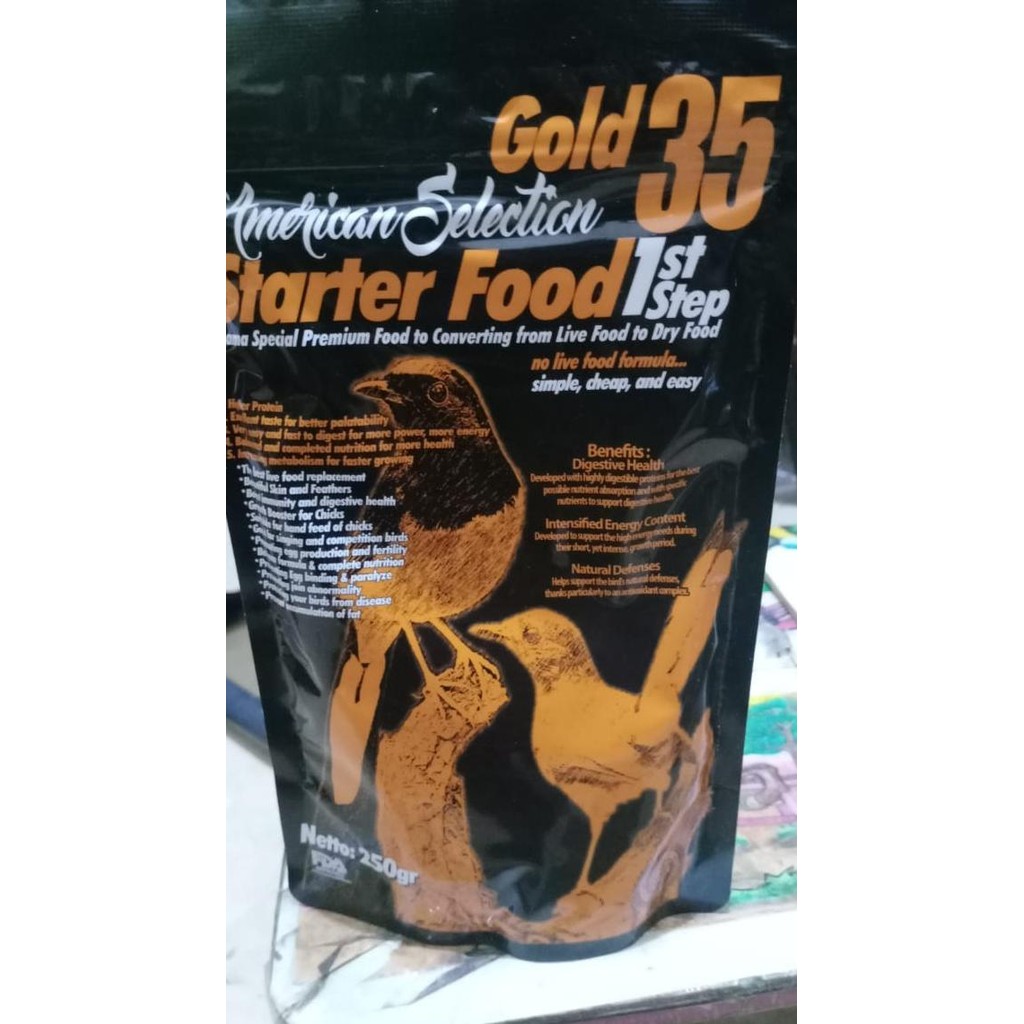 HOT PROMO Voer AMS gold 35 starter food first step step satu UNTUK ANAKAN MURAI