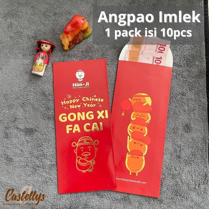 

Angpao Angpau Hong Pao Amplop Merah Panjang Imlek Sincia CNY