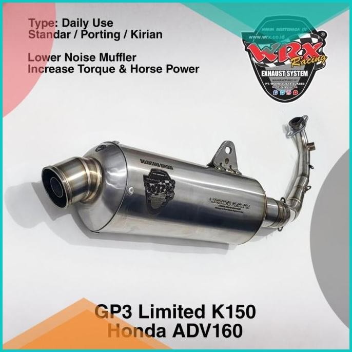 Knalpot WRX GP3 Limited K150 Honda ADV 160 11OKTZ4 accessories