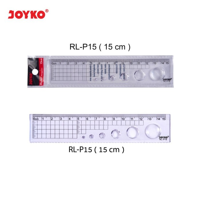 

HARGA DISC - Ruler / Penggaris Plastik Joyko RL-P15 / 15 cm 15cm Bening Transparan