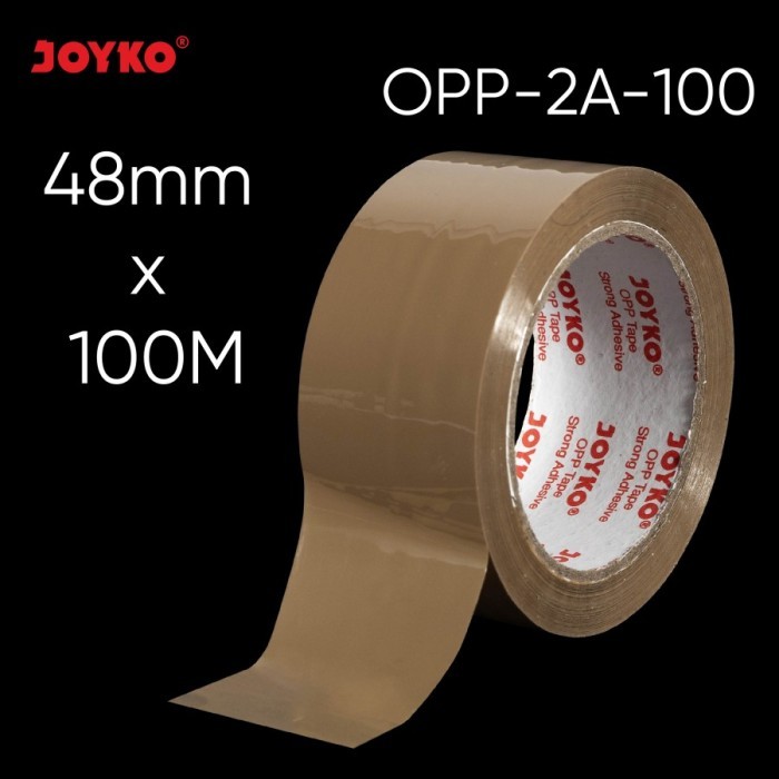 

Lakban Coklat Joyko OPP Tape OPP-2A-100 48 mm x 100 m meter (109 yard)