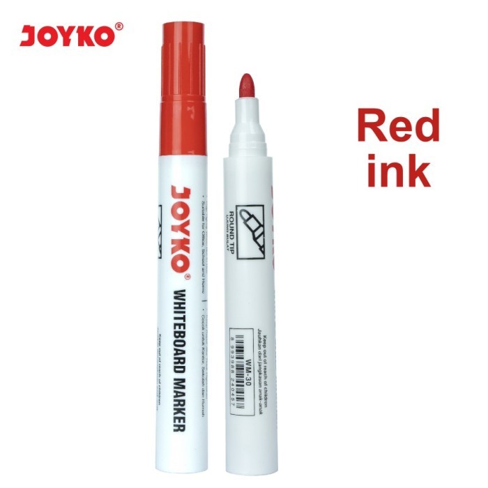 

HARGA DISC - Whiteboard Marker / Spidol Papan Tulis Putih Joyko WM-30 WM30 Merah