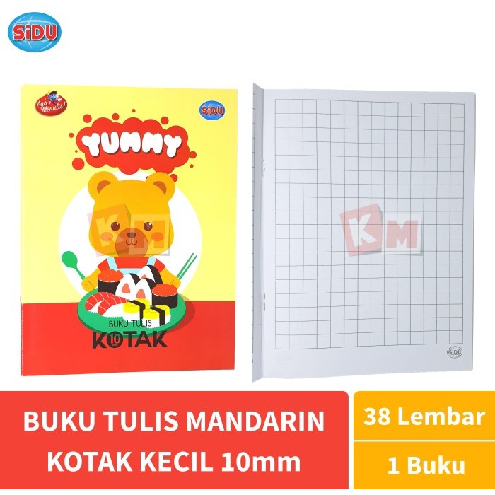 

HARGA DISC - Buku Tulis Mandarin Kotak Kecil 10mm SIDU 38 Lembar SQ 10 Sinar Dunia