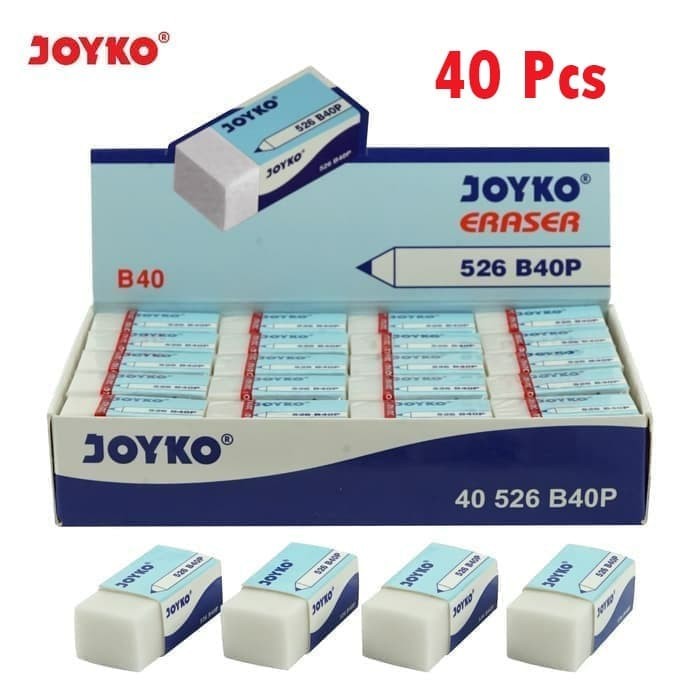 

Eraser / Penghapus Joyko Putih Kecil 526-B40P B40 / 1 Pack 40 Pcs