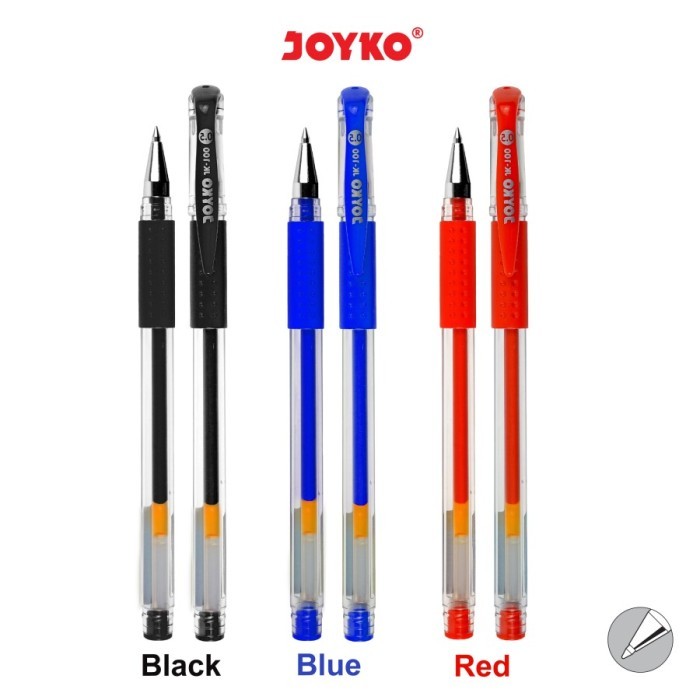 

TERBARU - Gel Pen / Pulpen / Pena Joyko JK-100 Hitam / 0.5 mm / Pcs