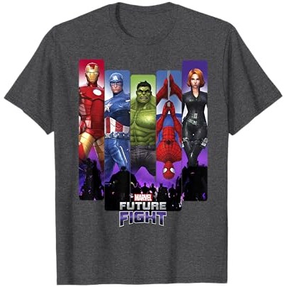 Kaos Grafis Panel Pose Pahlawan Marvel Future Fight |TPtGXYZf|