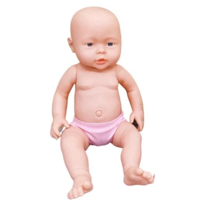 HARGA DISKON mainan boneka bayi botak perempuan dan laki laki