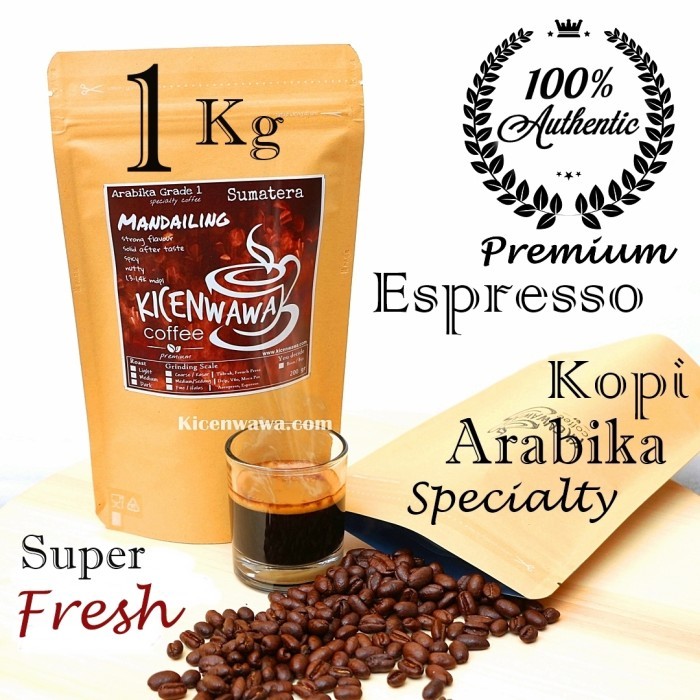 

Kopi Arabika Mandailing - Espresso 1Kg Biji Kopi Specialty Sumatra