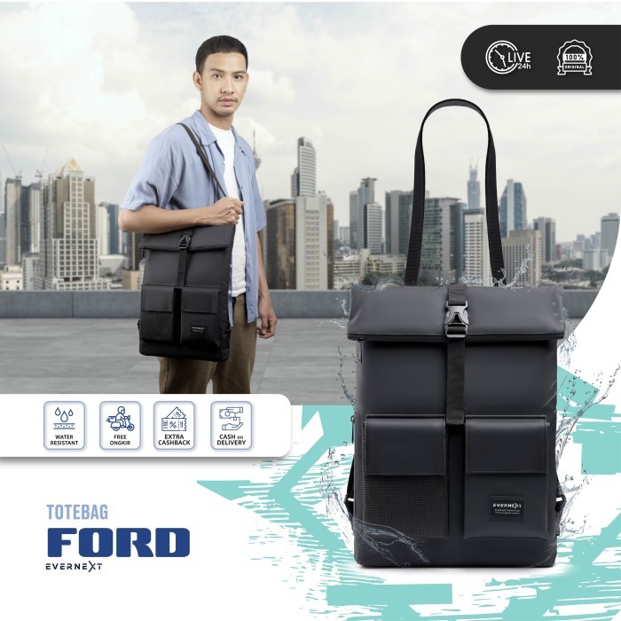 Tote Bag Laptop Pria Waterproof Tas Jinjing Laptop Totte Bag Ford
