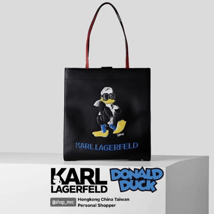 Karl Lagerfeld X Disney Donald Duck Authentic Tote Bag Donald Duck