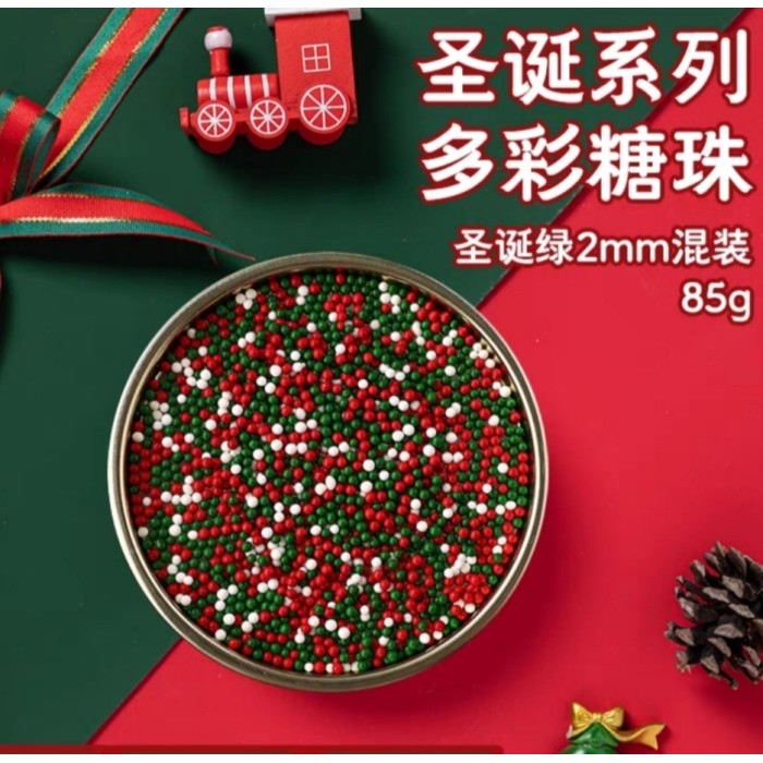 

Hiasan candy kue natal cupcake natal candy 4 motif 1 botol 85gr permen