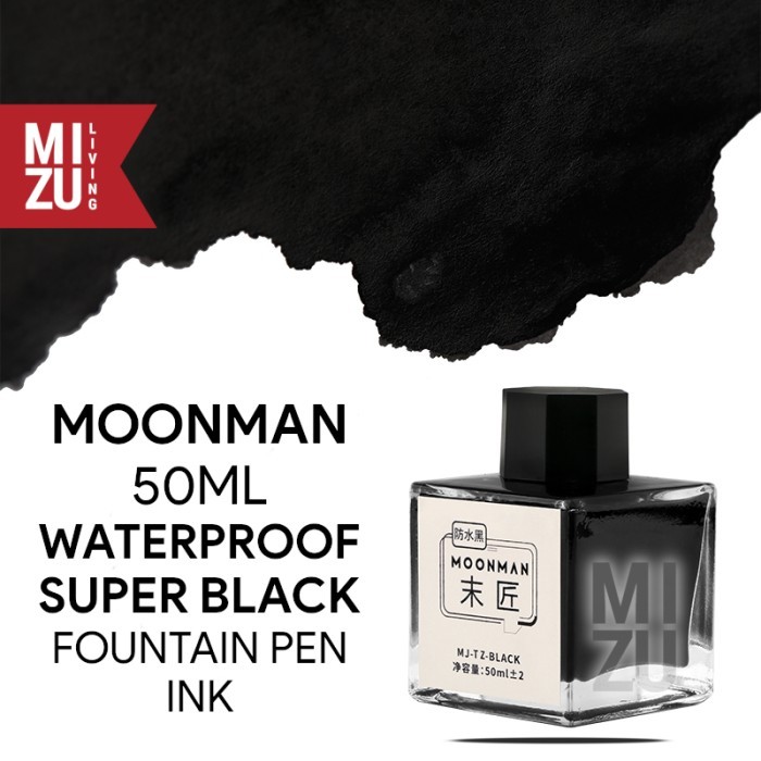 

MOONMAN Majohn WATERPROOF Permanent Fountain Pen Ink 50ML Bottle