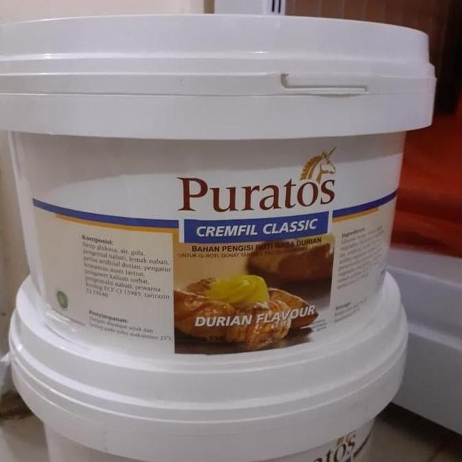 

Selai Durian Puratos Cremfil Clasic / Filling Topping Repack 1Kg