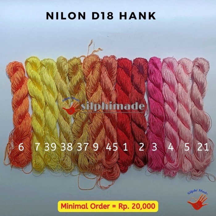 Paling DIcari Nilon Lunak D18 Hank / Benang Nilon