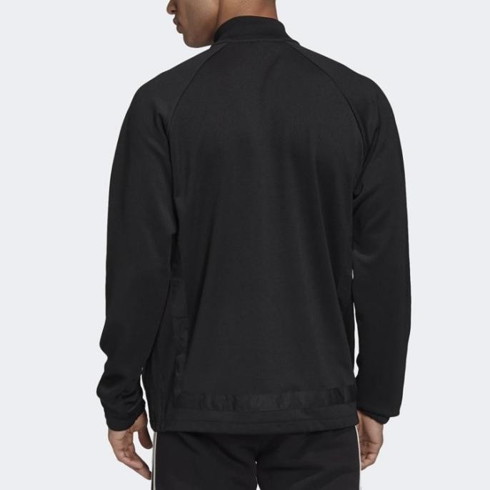 Jaket Adidas ORIGINALS Trefoil Warm Up Track Top Black Gold GK0662 ORI H24S