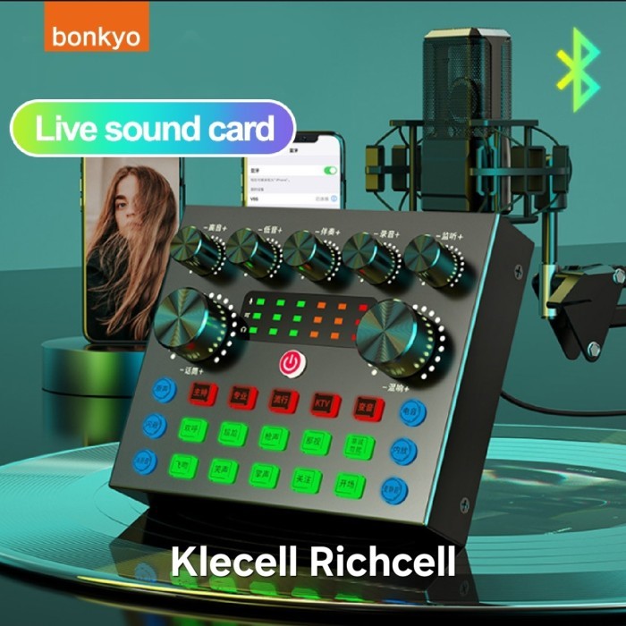 TERBARU - Bonkyo V8S SoundCard Bluetooth Audio Usb External