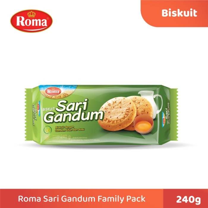 

TERBARU Biskuit Roma Sari Gandum Family Pack [240 g]