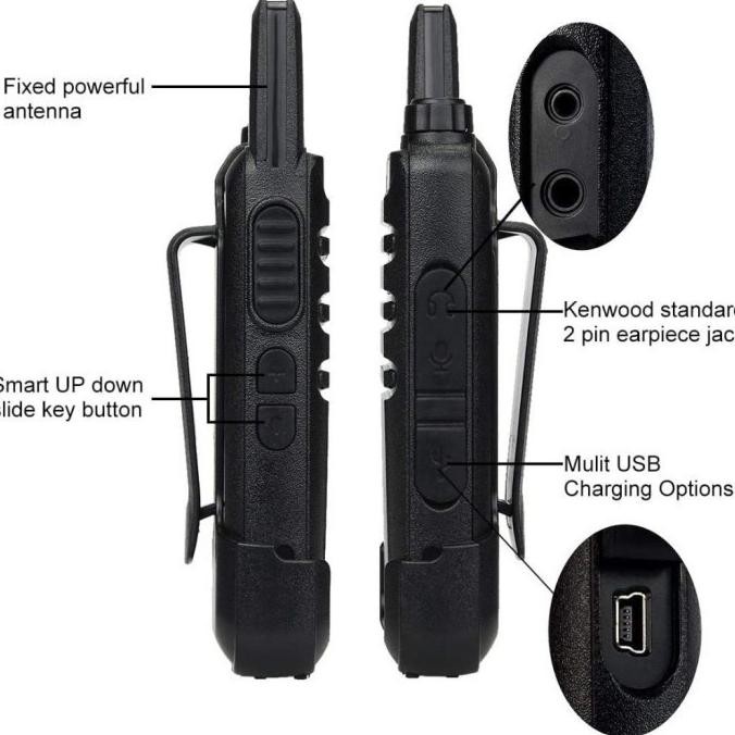 Ht WLN C1 8pcs UHF Ht Wlan Genggam Jarak Jauh Anti Jatuh Luar Ruangan walkie talkie [terbaik]