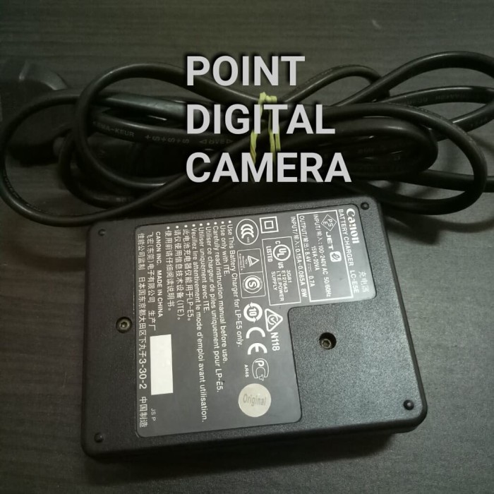 Charger Canon Lc-E5 Lc E5 Lc-E5E Lc-E5C Original Bekas 450D 500D 1000D (Second)