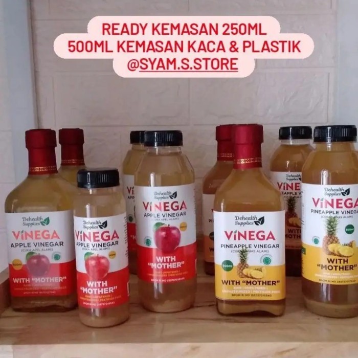 

Cuka Apel Dan Nanas Vinega 500 Ml Dari De Health Supplies