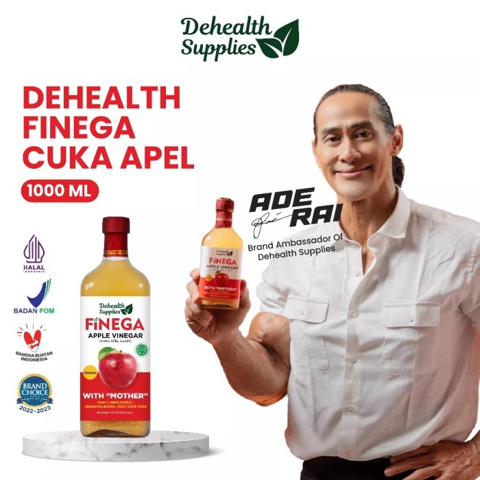 

Dehealth Supplies Finega Cuka Apel 1 Liter Kemasan Botol Kaca