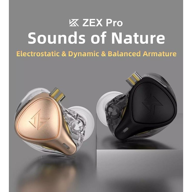 KZ ZEX Pro X Crinacle CRN Hybrid Technology Electrostatic Earphone