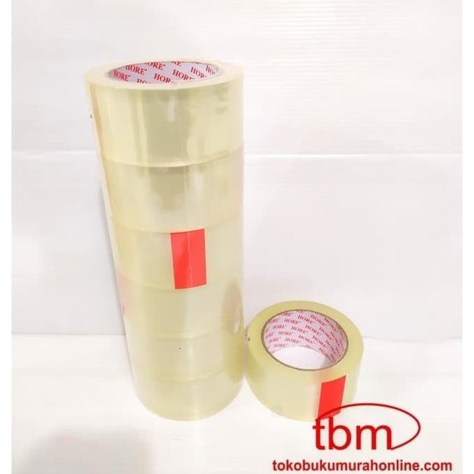 

Sale Lakban Bening Hore 2 Inch 6Pcs (Slop) / Opp Lakban Hore / Solatip