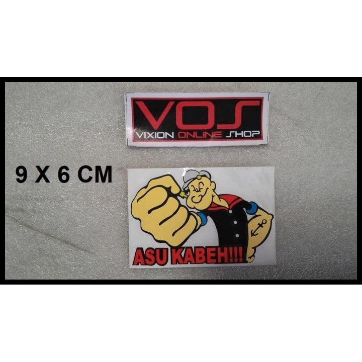

TERMURAH STIKER UNIK ASU KABEH POPAY !