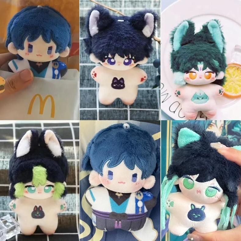 10cm super star game characters anime genshin impact kunikuzushi xiao tighnari plush doll stuffed co