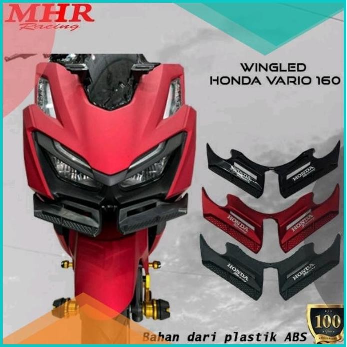 Winglet Wingled Depan Honda Vario160 MHR Racing Wingled Plastik ABS 11