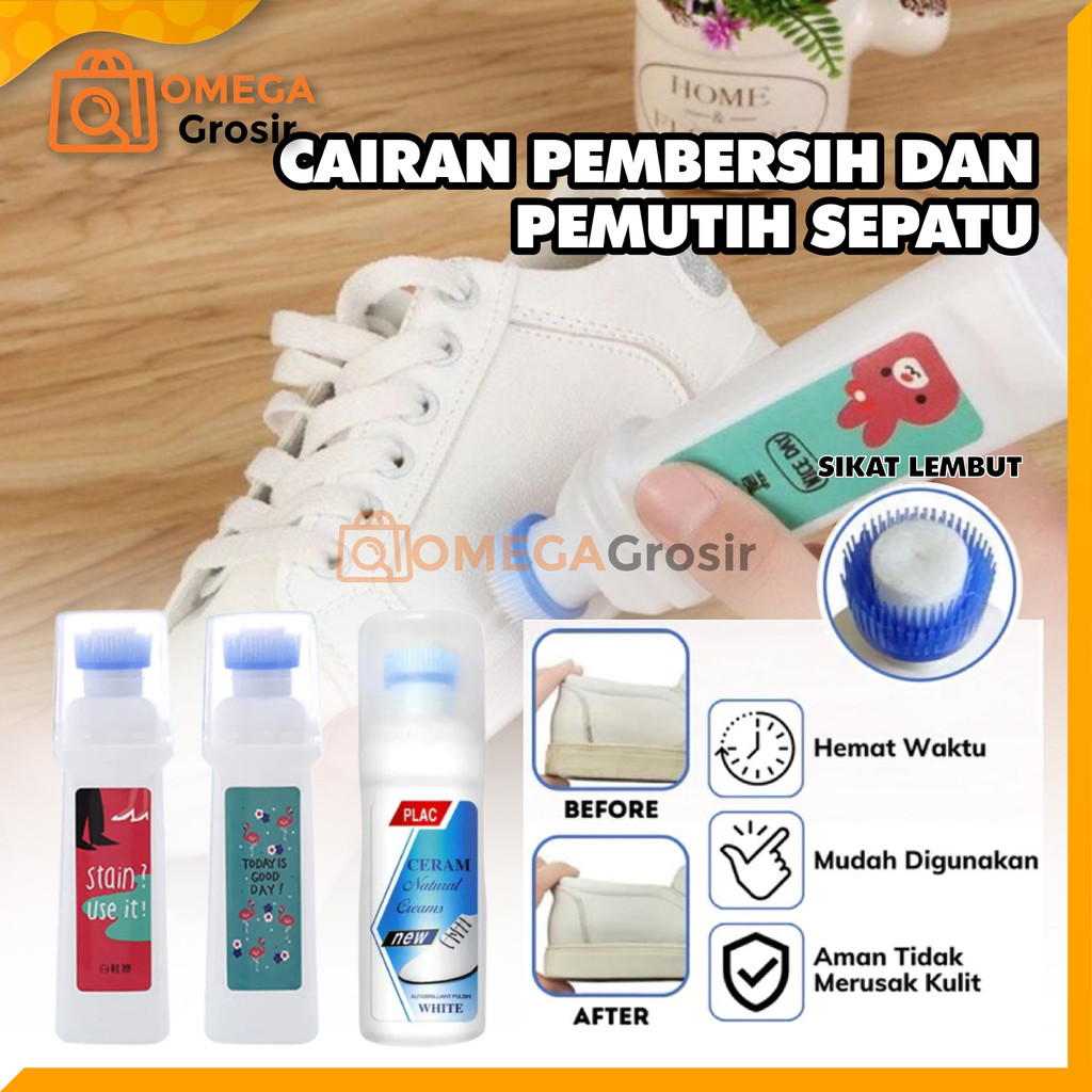 OG Cairan Pembersih dan Pemutih Sepatu Putih / Shoe Cleaner / Semir Ajaib Penghilang Noda