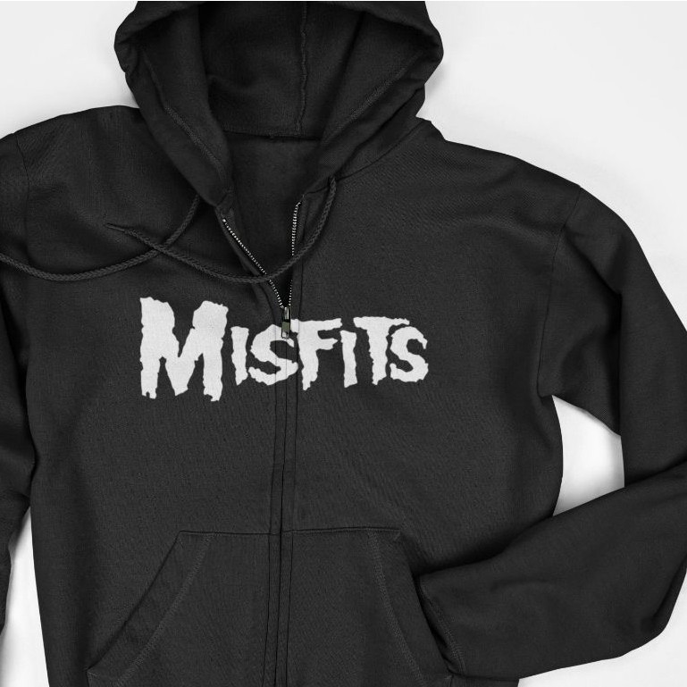 Jaket Hoodie Zipper - Misfits Logo