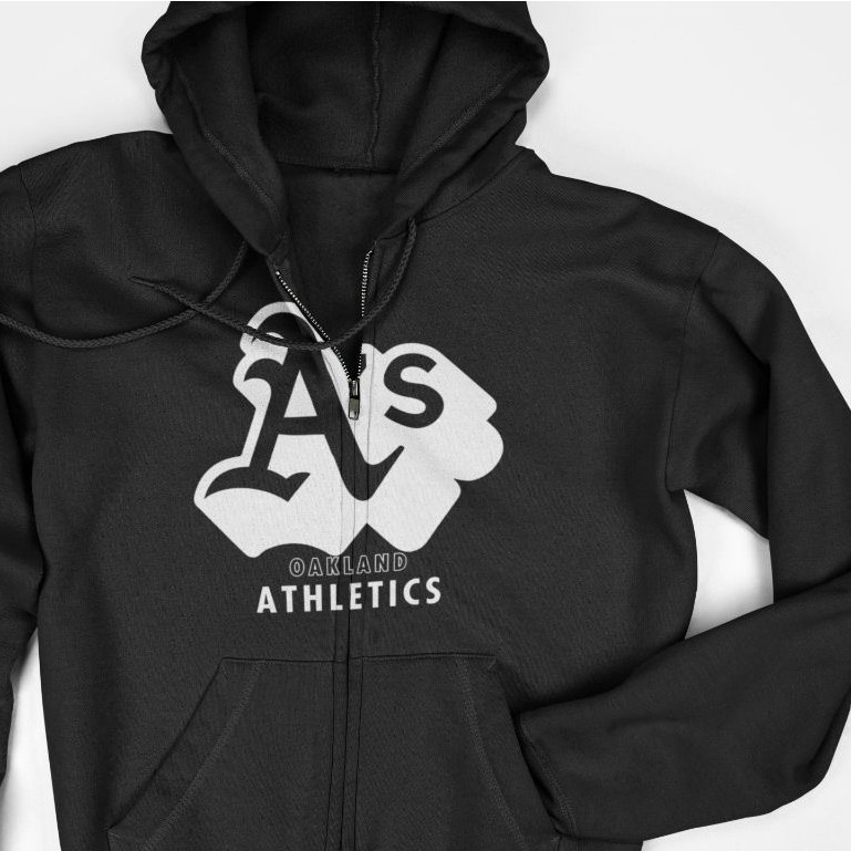 Jaket Hoodie Zipper - Oakland Athletics