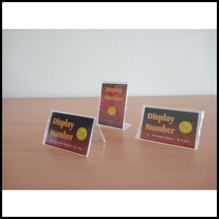 

BEST DEAL PRODUK TERBARU! PAPAN AKRILIK DISPLAY NUMBER/NOMOR MEJA/RESTORAN/CAF !!!
