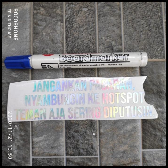 

TERBARU STIKER HOLOGRAM JANGANKAN PACARAN MOTOR MOBIL LAPTOP SEPEDA KATA HUMOR !!!