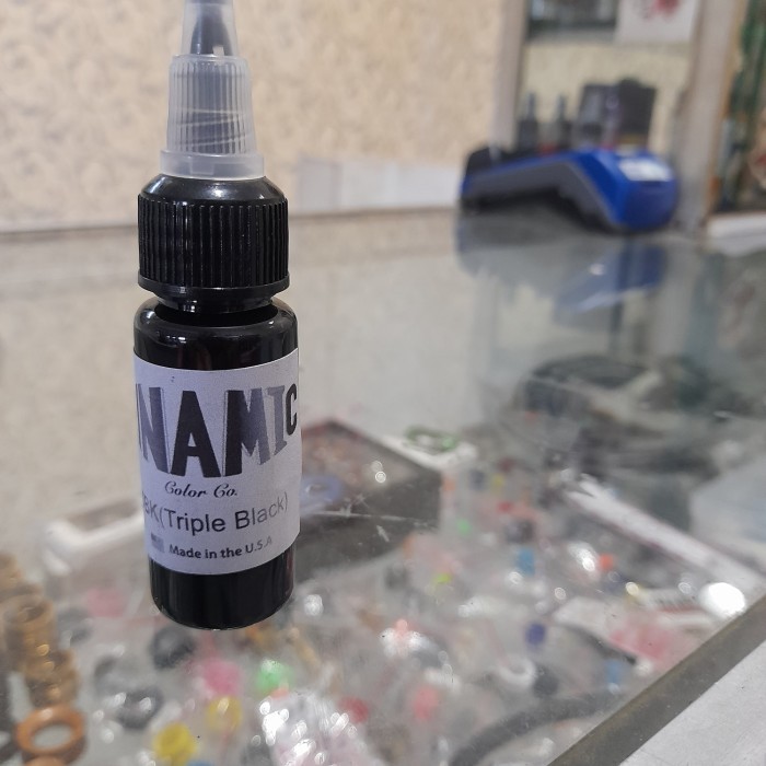 

GG DYNAC BLACK 1oz . tinta tattoo, tato ink. tinta tato