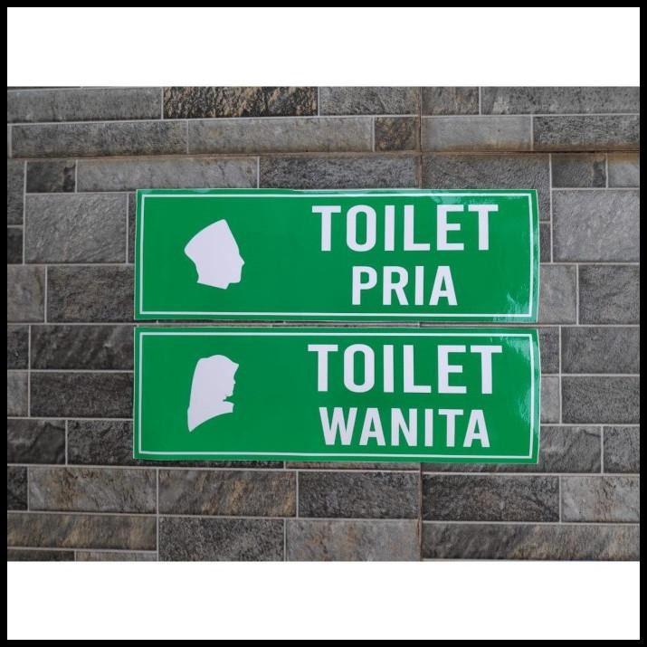 

BEST DEAL STIKER VINYL TOILET PRIA WANITA LOKASI SIGN MASJID MUSHOLLA KANTOR