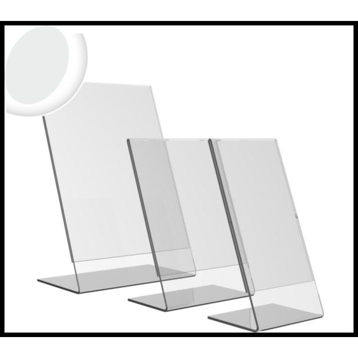 

GRATIS ONGKIR ACRYLIC TENT HOLDER - TEMPAT BROSUR AKRILIK - NOMOR MEJA CAFE - A6 !!!!!!